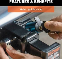 CURT .5 in Hitch Lock with .625 in Adapter