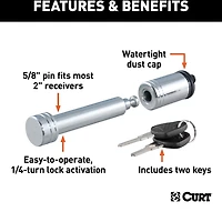 CURT .625 in Hitch Lock