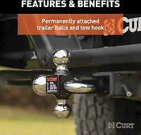 CURT Multi-Ball Mount with Hook
