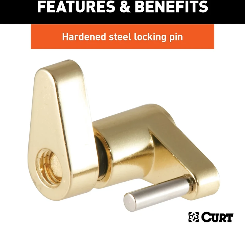CURT Brass Coupler Lock