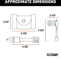 CURT Hitch and Coupler Lock Set