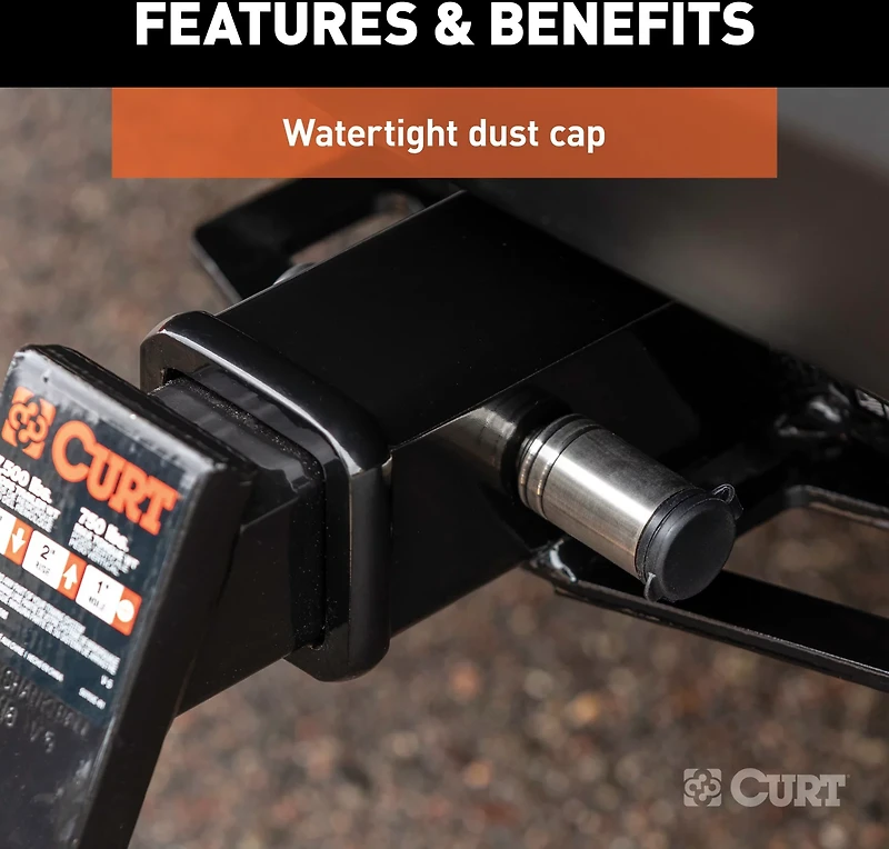 CURT .5 in Hitch Lock with .625 in Adapter