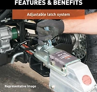 CURT 2 in Straight-Tongue Coupler with Posi-Lock