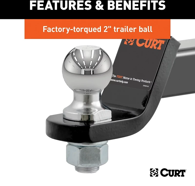 CURT 2 in SQ Ball Mount Pack