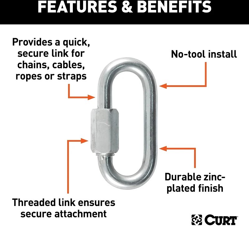 CURT .3125 in Quick Links 2-Pack