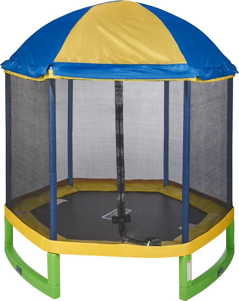 AGame My First 7 ft Trampoline with Tent Top Enclosure