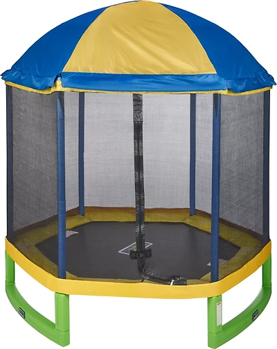 AGame My First 7 ft Trampoline with Tent Top Enclosure