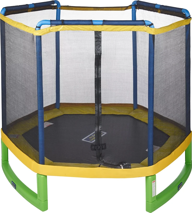 AGame My First 7 ft Trampoline with Tent Top Enclosure