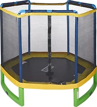 AGame My First 7 ft Trampoline with Tent Top Enclosure