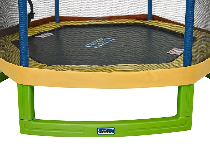 AGame My First 7 ft Trampoline with Tent Top Enclosure