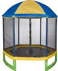 AGame My First 7 ft Trampoline with Tent Top Enclosure