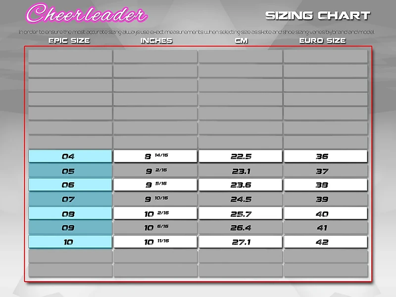 Epic Skates Youth Cheerleader Roller Skates