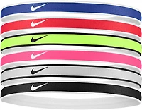 Nike Women's Tipped Swoosh Sport 2.0 Headbands 6 Pack