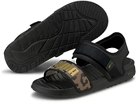 PUMA Women's Softride Leopard Sandals