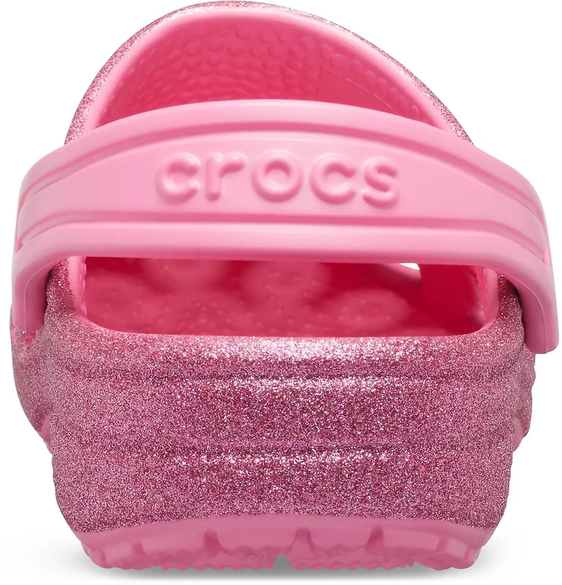 Crocs Girls' Classic Glitter Clogs