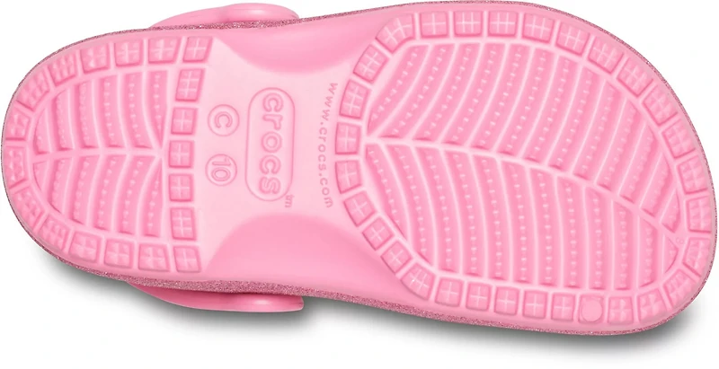 Crocs Girls' Classic Glitter Clogs