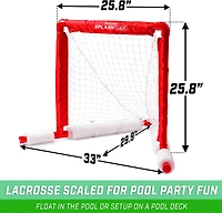 GoSports Splash LAX Lacrosse Floating Pool Goal Set