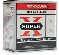 Winchester Super-X Lead Shot Dove & Game Load 12 Gauge 8 Shot Shotshells - 25 Rounds