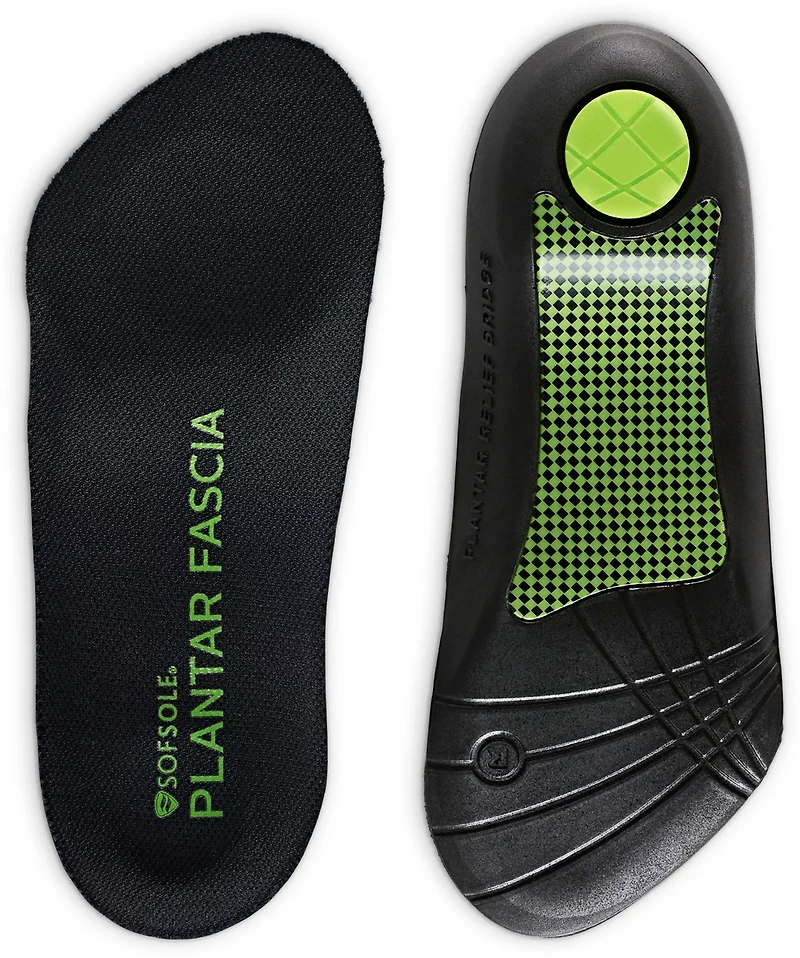 Sof Sole Men's 3/4-Length Plantar Fascia Orthotic Insoles