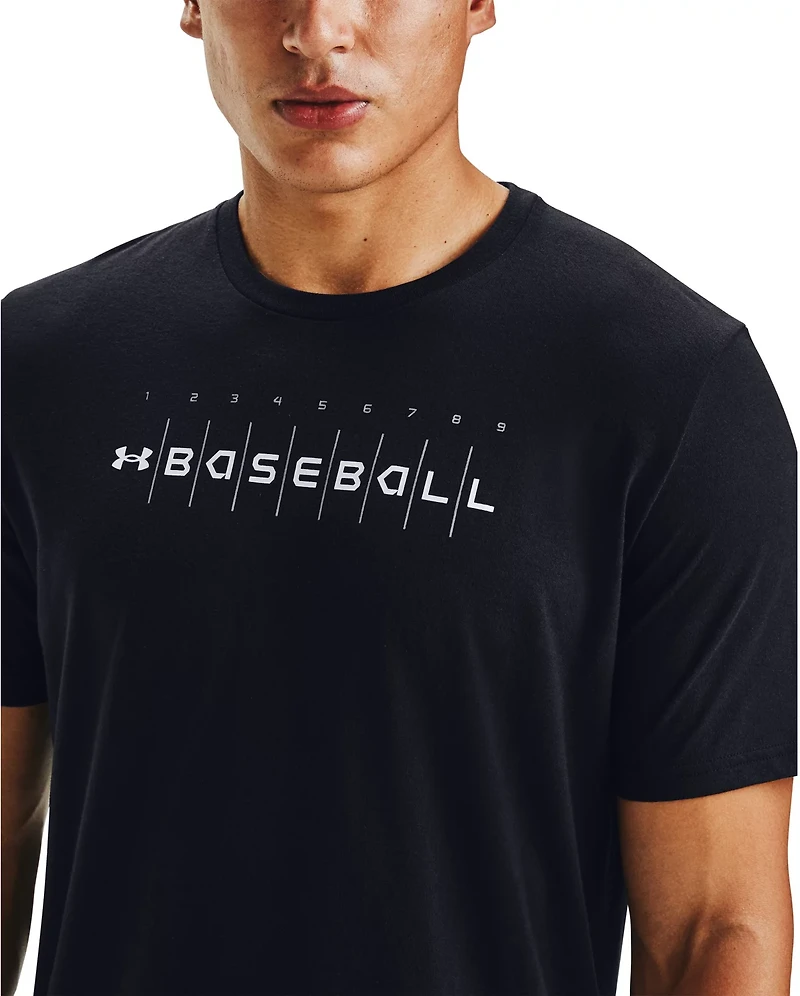 Under Armour Men's Wordmark Baseball T-shirt
