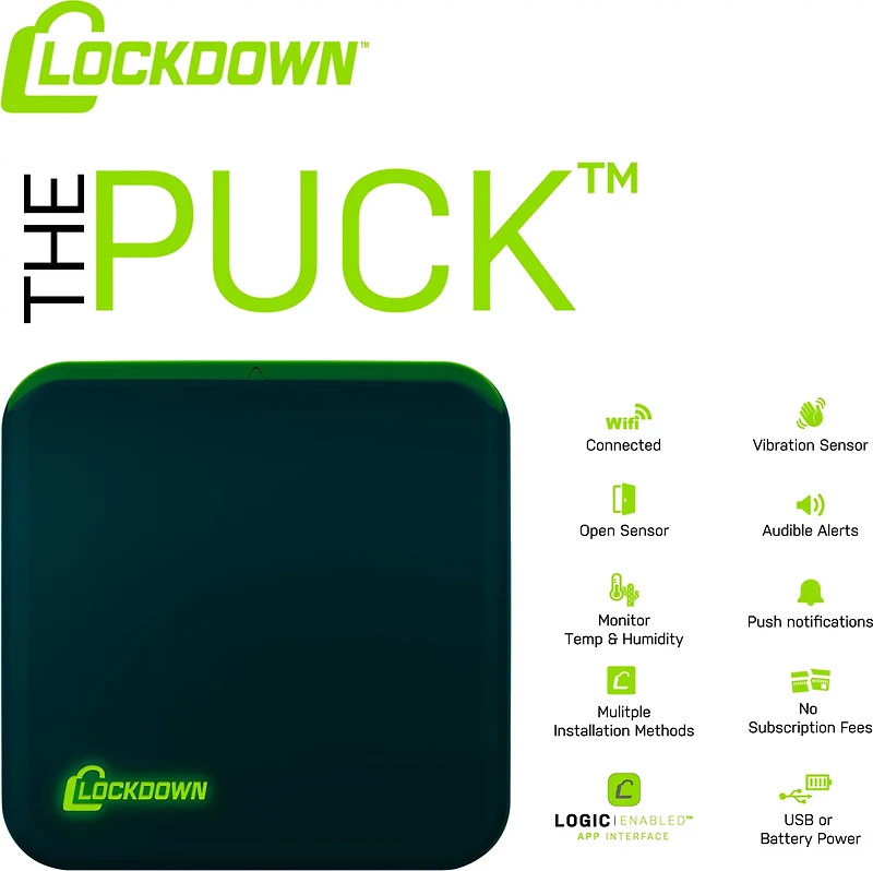 Lockdown Puck™ Monitoring Device