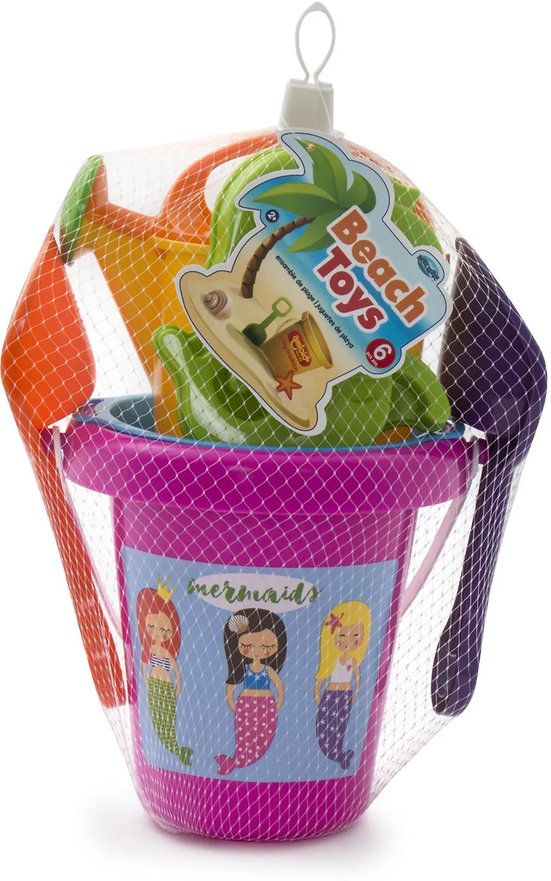 Amloid 6-Piece Printed Pail and Toys Set