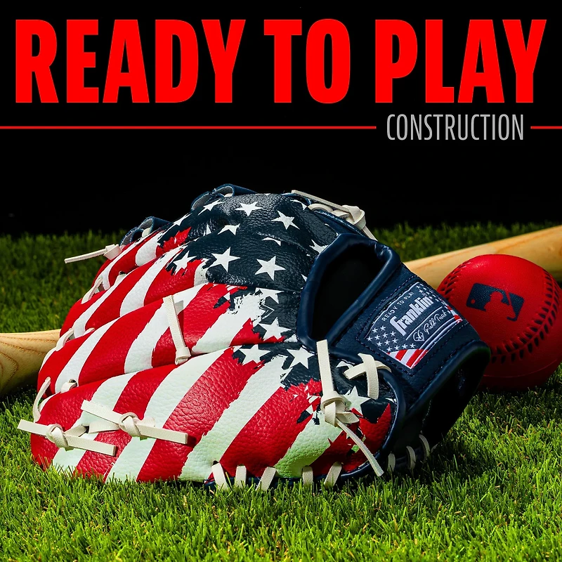 Franklin MLB USA Fielding Glove with Ball