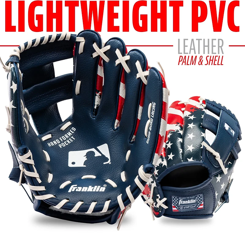 Franklin MLB USA Fielding Glove with Ball