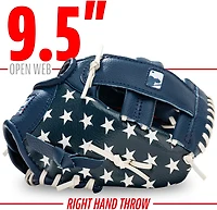 Franklin MLB USA Fielding Glove with Ball