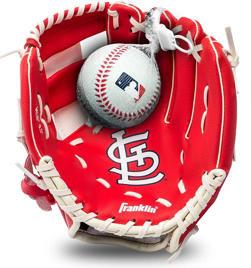 Franklin Youth MLB St. Louis Cardinals T-ball Glove and Ball Set