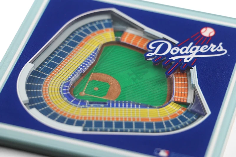 YouTheFan Kansas City Royals 3-D Stadium Views 2-Piece Coaster Set