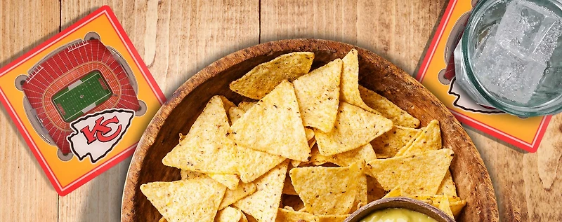 YouTheFan Kansas City Chiefs 3-D StadiumViews Coasters 2-Pack