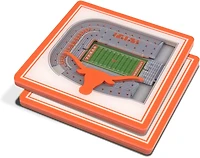 YouTheFan University of Texas 3-D Stadium Views 2-Piece Coaster Set