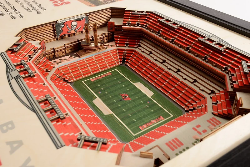 YouTheFan Tampa Bay Buccaneers Raymond James Stadium 3-D Stadium Banner