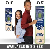 YouTheFan Seattle Seahawks 6 x 19 in 3-D Stadium Banner