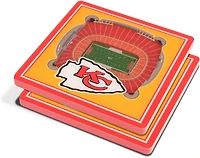 YouTheFan Kansas City Chiefs 3-D StadiumViews Coasters 2-Pack