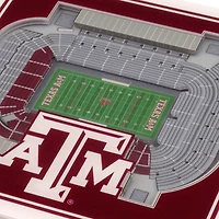 YouTheFan Texas A&M University 3-D Stadium Views 2-Piece Coaster Set