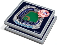 YouTheFan New York Yankees 3-D Stadium Views 2-Piece Coaster Set