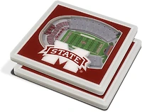 YouTheFan Mississippi State University 3-D StadiumViews 2-Piece Coaster Set