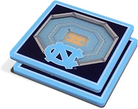 YouTheFan University of North Carolina 3-D Stadium Views 2-Piece Coaster Set