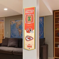 YouTheFan Kansas City Chiefs 8" x 32" 3-D Stadium Banner