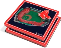 YouTheFan Boston Red Sox 3-D Stadium Views 2-Piece Coaster Set
