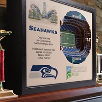 YouTheFan Seattle Seahawks 25-Layer 3-D Stadium Wall Art