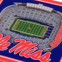 YouTheFan University of Mississippi 3-D StadiumViews 2-Piece Coaster Set