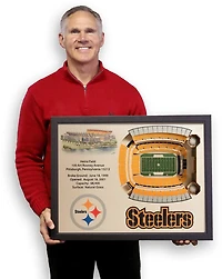 YouTheFan Pittsburgh Steelers 25-Layer 3-D Stadium Wall Art