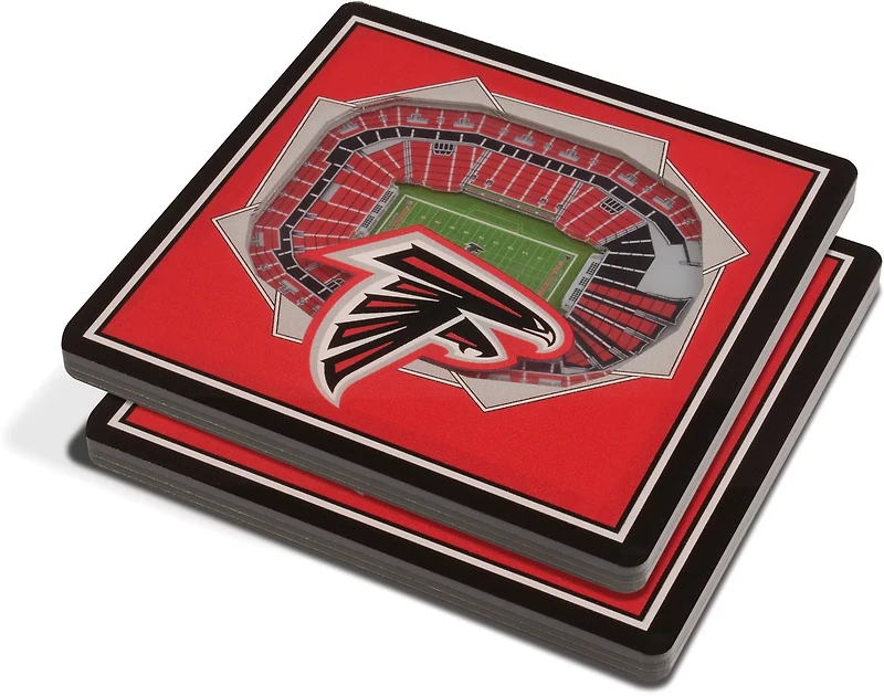 YouTheFan Atlanta Falcons 3-D StadiumViews Coasters 2-Pack