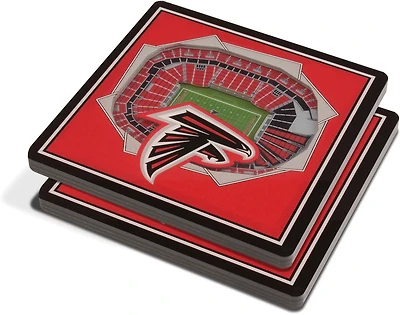 YouTheFan Atlanta Falcons 3-D StadiumViews Coasters 2-Pack