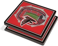 YouTheFan Atlanta Falcons 3-D StadiumViews Coasters 2-Pack
