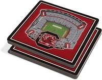 YouTheFan University of South Carolina 3-D Stadium Views 2-Piece Coaster Set