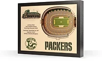 YouTheFan Green Bay Packers 25-Layer StadiumViews 3-D Wall Art